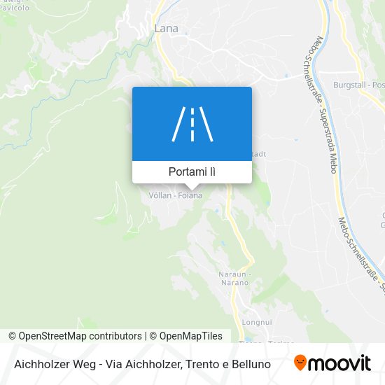 Mappa Aichholzer Weg - Via Aichholzer