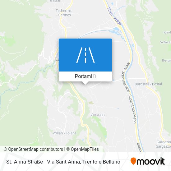 Mappa St.-Anna-Straße - Via Sant Anna