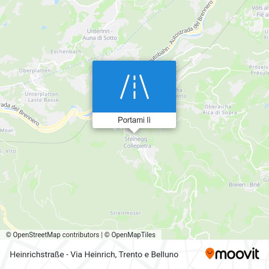 Mappa Heinrichstraße - Via Heinrich