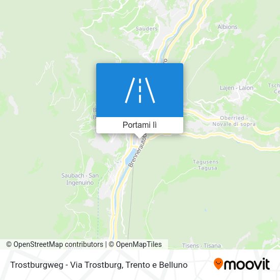 Mappa Trostburgweg - Via Trostburg