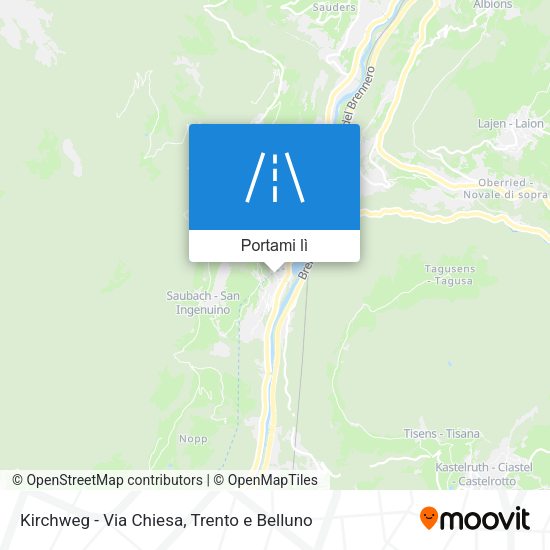 Mappa Kirchweg - Via Chiesa