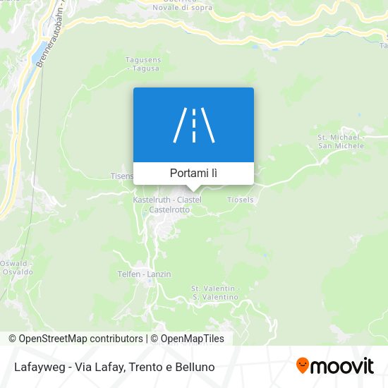 Mappa Lafayweg - Via Lafay