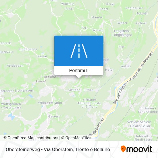 Mappa Obersteinerweg - Via Oberstein