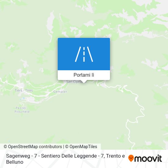 Mappa Sagenweg - 7 - Sentiero Delle Leggende - 7
