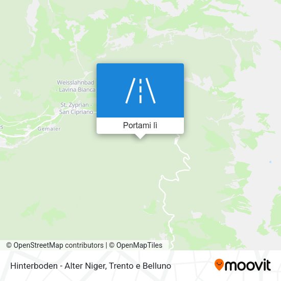 Mappa Hinterboden - Alter Niger