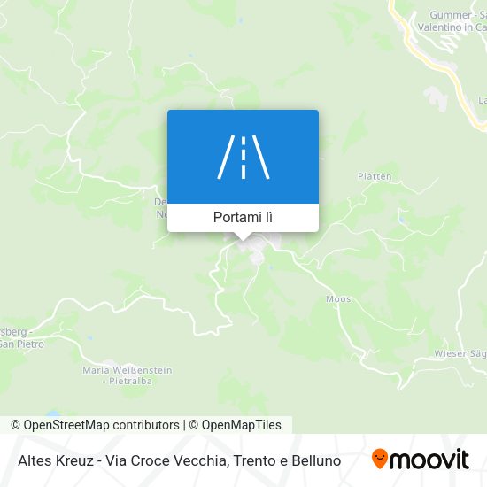 Mappa Altes Kreuz - Via Croce Vecchia