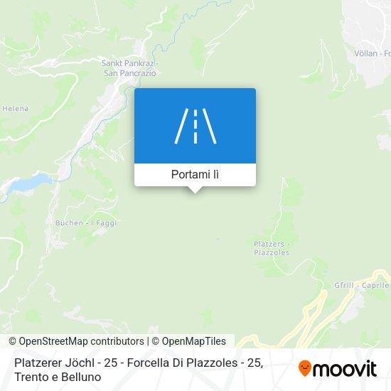 Mappa Platzerer Jöchl - 25  -  Forcella Di Plazzoles - 25