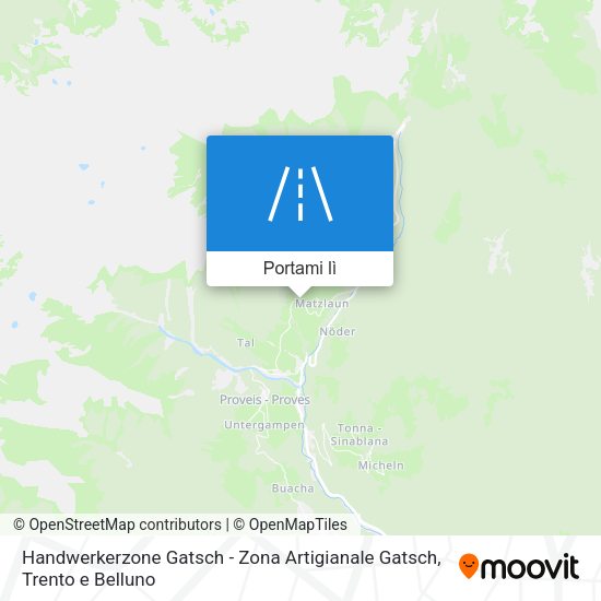 Mappa Handwerkerzone Gatsch - Zona Artigianale Gatsch
