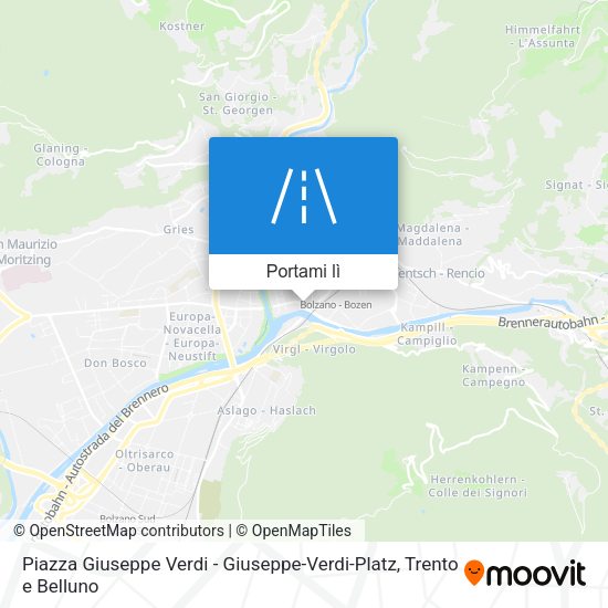 Mappa Piazza Giuseppe Verdi - Giuseppe-Verdi-Platz