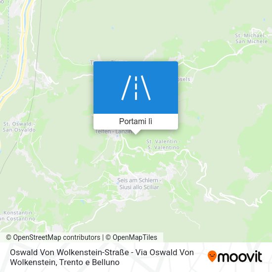 Mappa Oswald Von Wolkenstein-Straße - Via Oswald Von Wolkenstein
