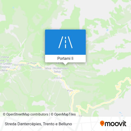 Mappa Streda Dantercëpies