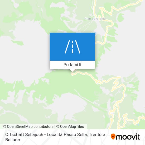 Mappa Ortschaft Sellajoch - Localitá Passo Sella