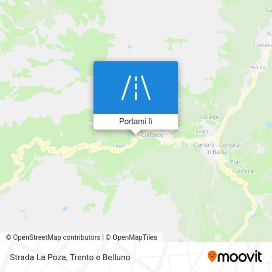 Mappa Strada La Poza