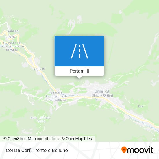 Mappa Col Da Cërf