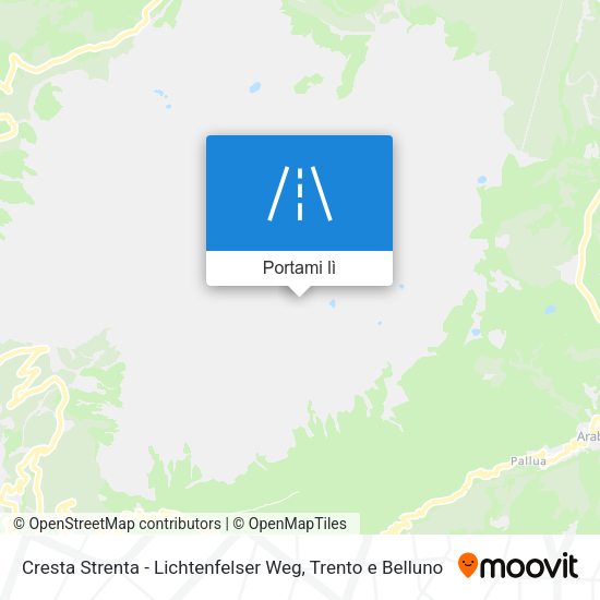 Mappa Cresta Strenta - Lichtenfelser Weg