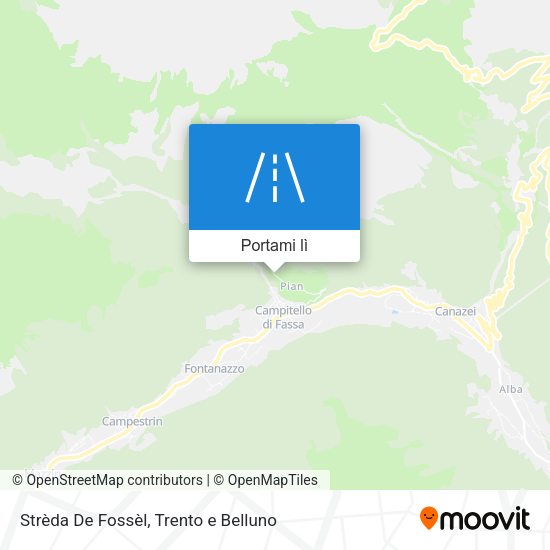 Mappa Strèda De Fossèl
