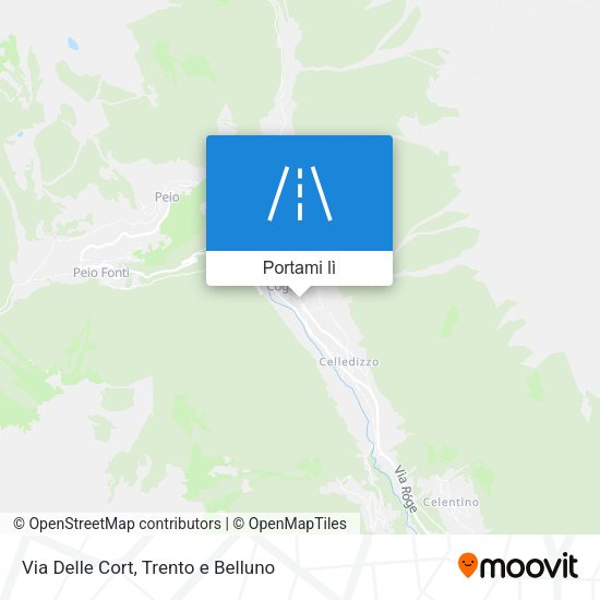 Mappa Via Delle Cort