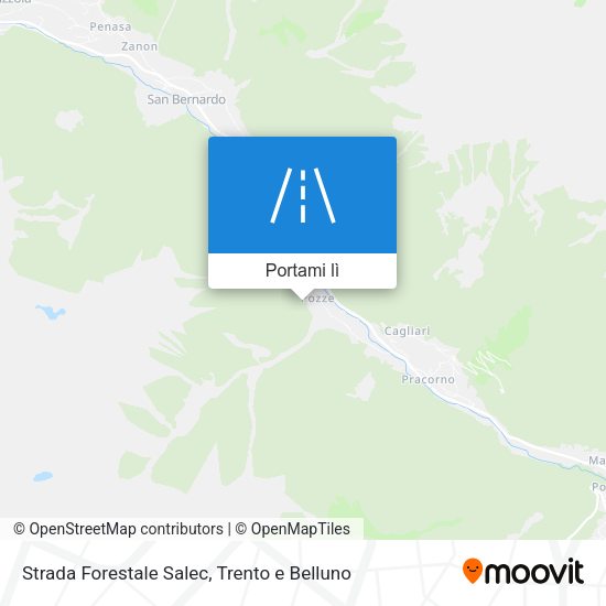 Mappa Strada Forestale Salec
