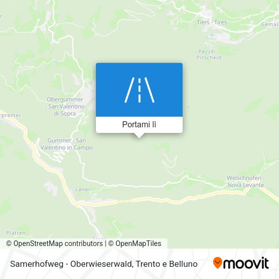 Mappa Samerhofweg - Oberwieserwald