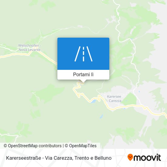 Mappa Karerseestraße - Via Carezza