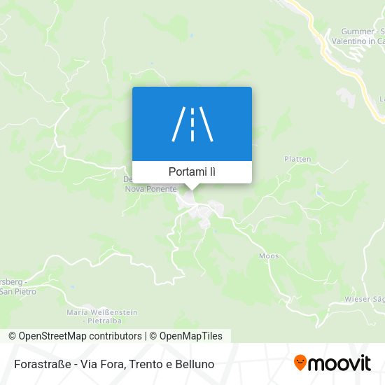 Mappa Forastraße - Via Fora