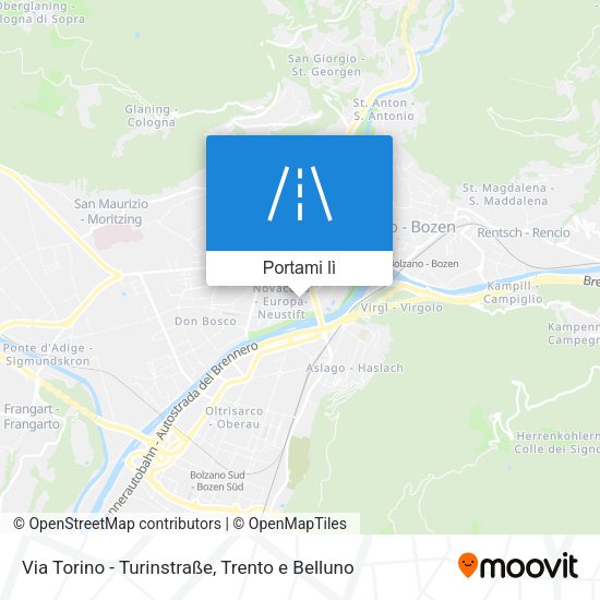 Mappa Via Torino - Turinstraße