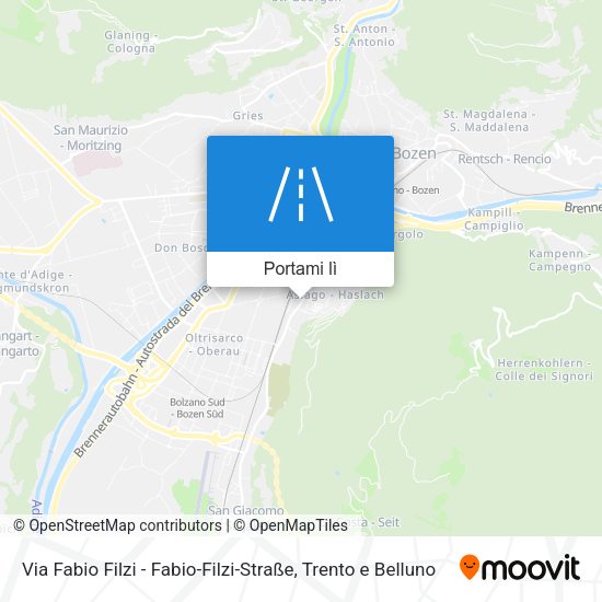 Mappa Via Fabio Filzi - Fabio-Filzi-Straße