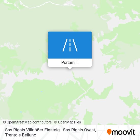 Mappa Sas Rigais Villnößer Einsteig - Sas Rigais Ovest