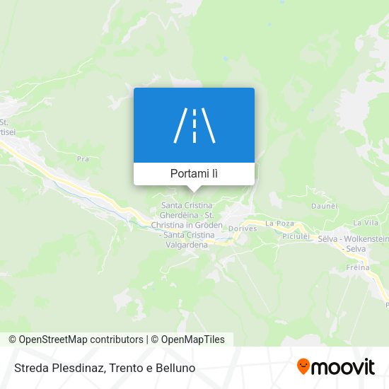 Mappa Streda Plesdinaz