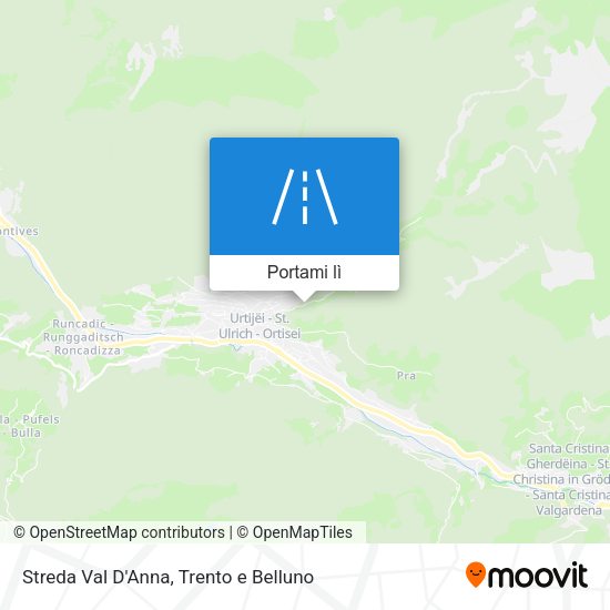 Mappa Streda Val D'Anna