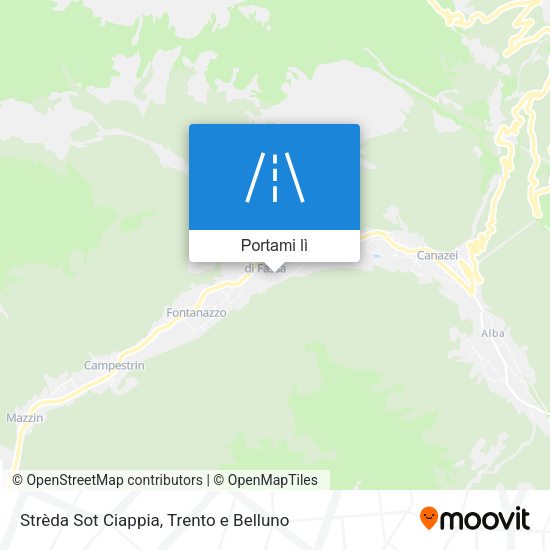 Mappa Strèda Sot Ciappia