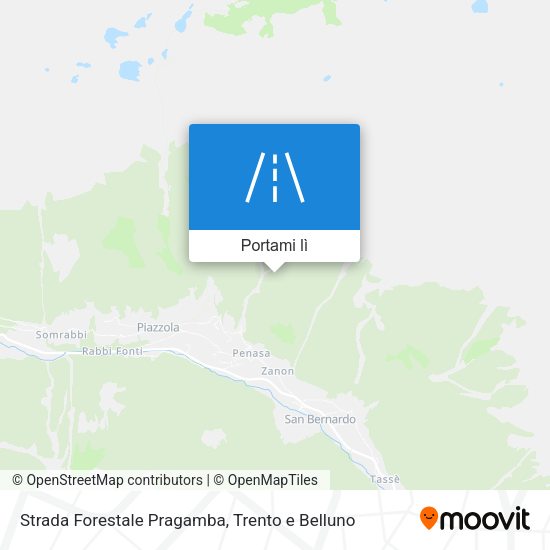 Mappa Strada Forestale Pragamba