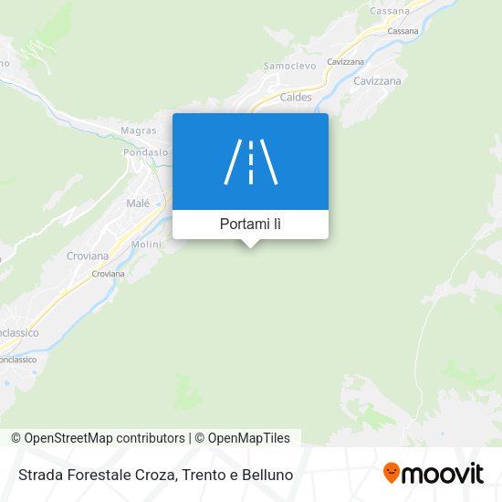 Mappa Strada Forestale Croza