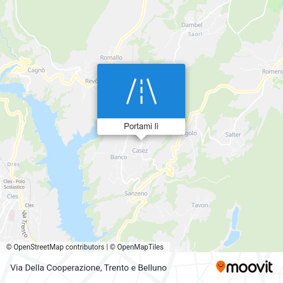 Mappa Via Della Cooperazione