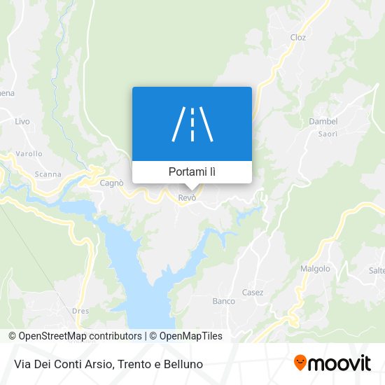 Mappa Via Dei Conti Arsio