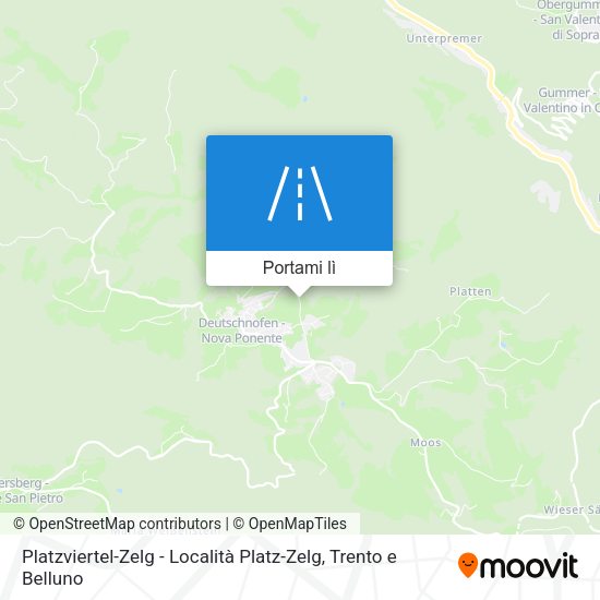 Mappa Platzviertel-Zelg - Località Platz-Zelg