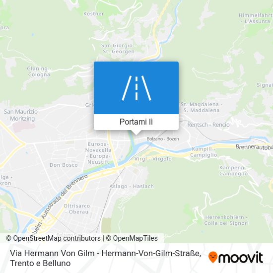 Mappa Via Hermann Von Gilm - Hermann-Von-Gilm-Straße