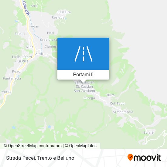 Mappa Strada Pecei