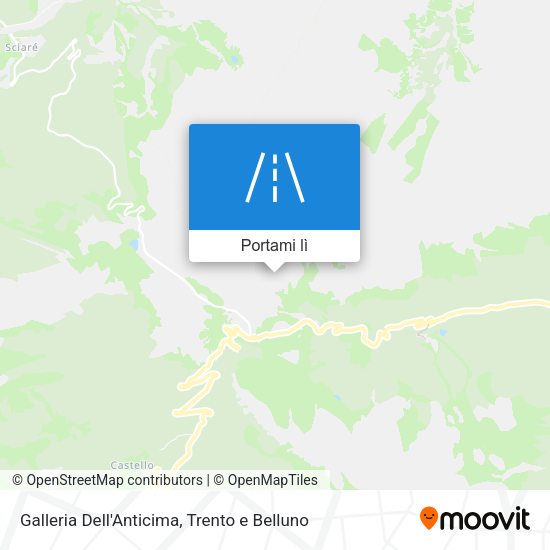 Mappa Galleria Dell'Anticima