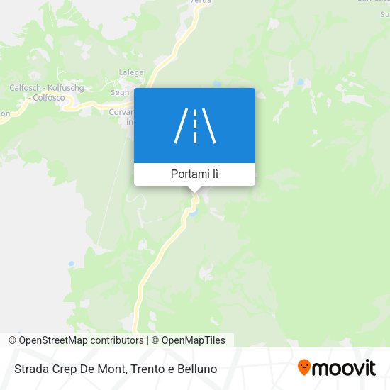 Mappa Strada Crep De Mont