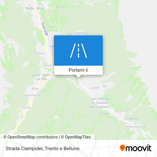 Mappa Strada Ciampidel