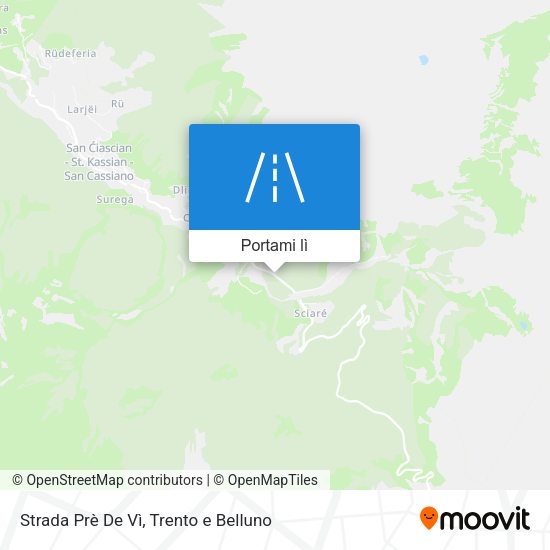 Mappa Strada Prè De Vì