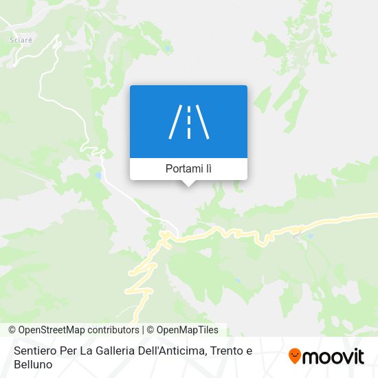 Mappa Sentiero Per La Galleria Dell'Anticima