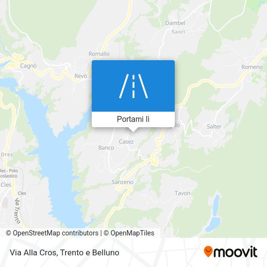 Mappa Via Alla Cros