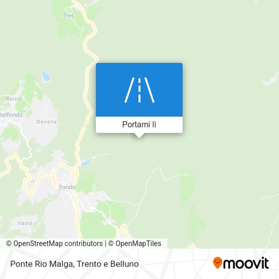 Mappa Ponte Rio Malga