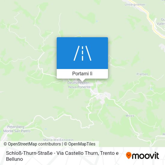 Mappa Schloß-Thurn-Straße - Via Castello Thurn