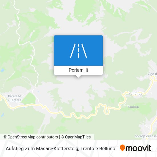 Mappa Aufstieg Zum Masarè-Klettersteig