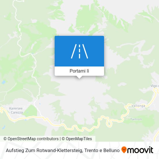 Mappa Aufstieg Zum Rotwand-Klettersteig