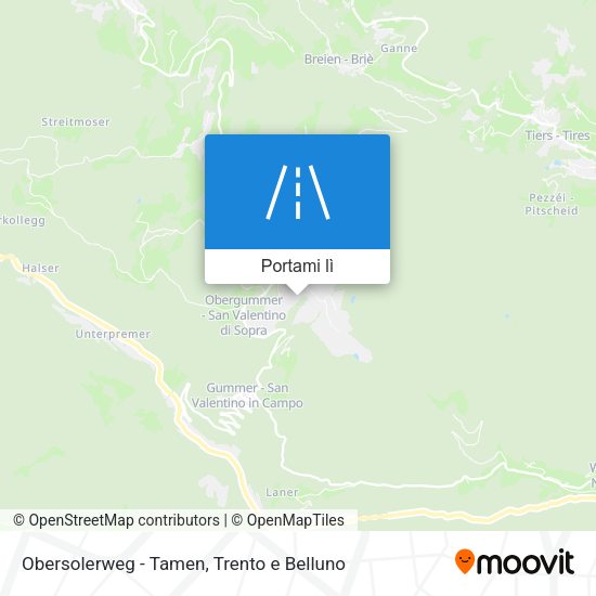 Mappa Obersolerweg - Tamen