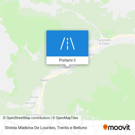Mappa Strèda Madona De Lourdes